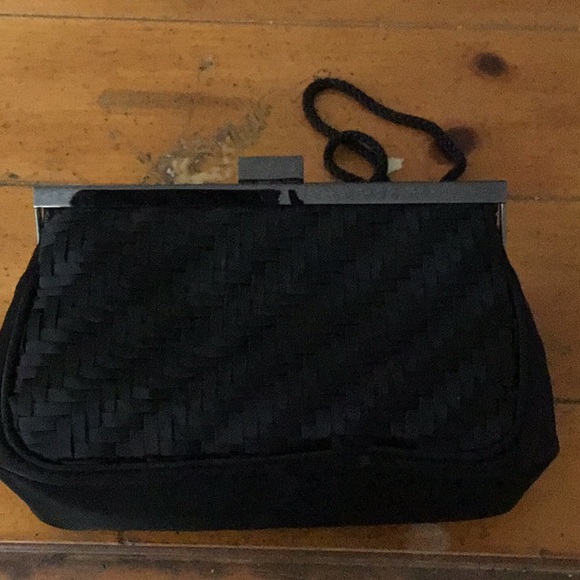 Pursuits ltd. Black Evening Mini Purse with shoulder trap Mint - Picture 3 of 5